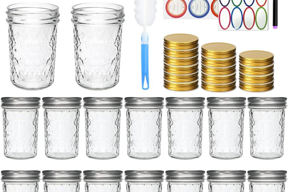 Versatile 8 oz Mason Jars: Your Go-To for Canning, Gifting, and DIY Projects!