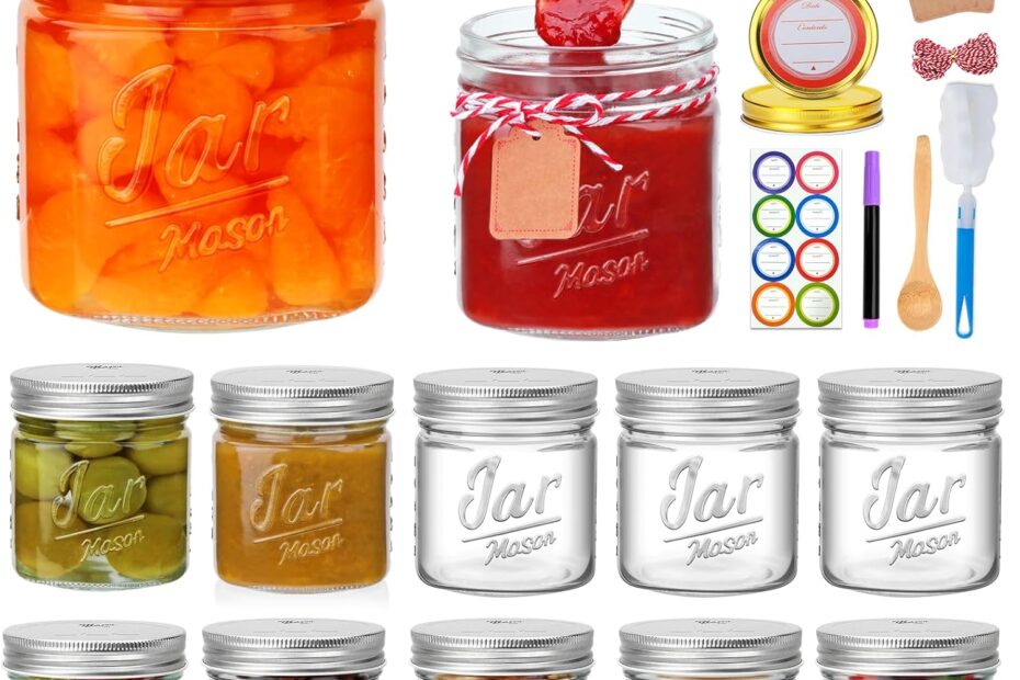 Versatile Storage Made Easy: Review of Accguan 16oz Wide Mouth Mason Jars