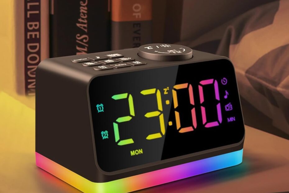 Wake Up Bright: Review of the JALL Digital Alarm Clock with FM Radio and 8-Color Night Light
