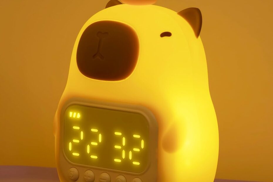 Wake Up Happy: The Adorable Capybara Alarm Clock for Kids