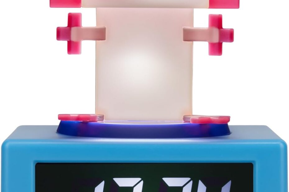 Wake Up in Style: Paladone Minecraft Axolotl Alarm Clock Review