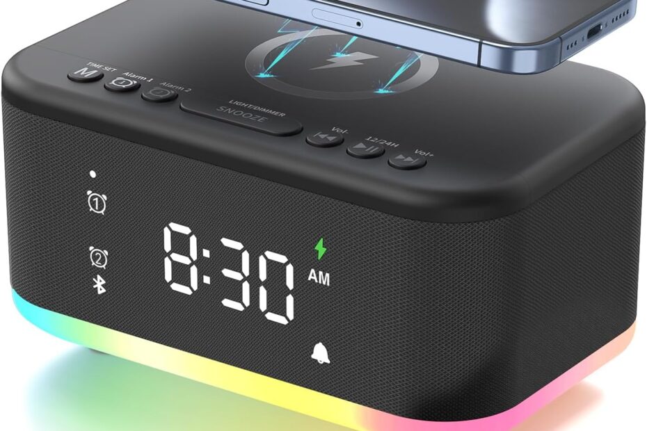Wake Up Right: The Ultimate Wireless Charging Alarm Clock Review!