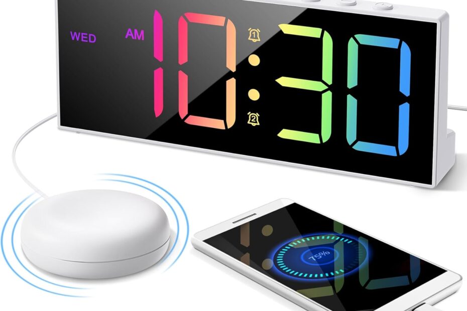 Wake Up Right: Top Features of the Digital Alarm Clock with Bed Shaker for Heavy Sleepers