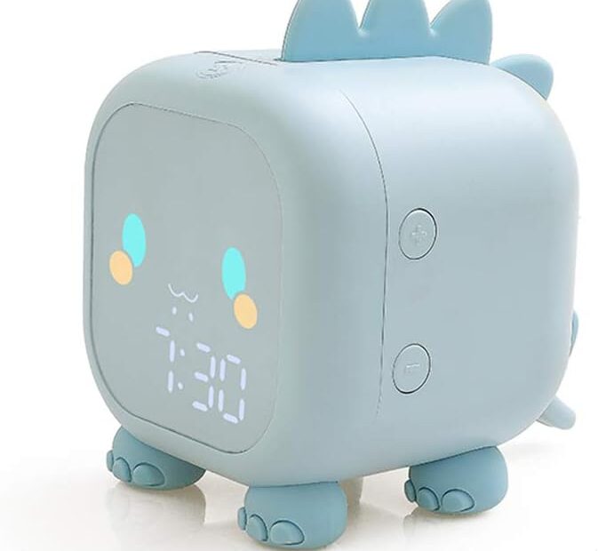 Wake Up Roaring: The Ultimate Boys' Dinosaur Alarm Clock with Night Light!