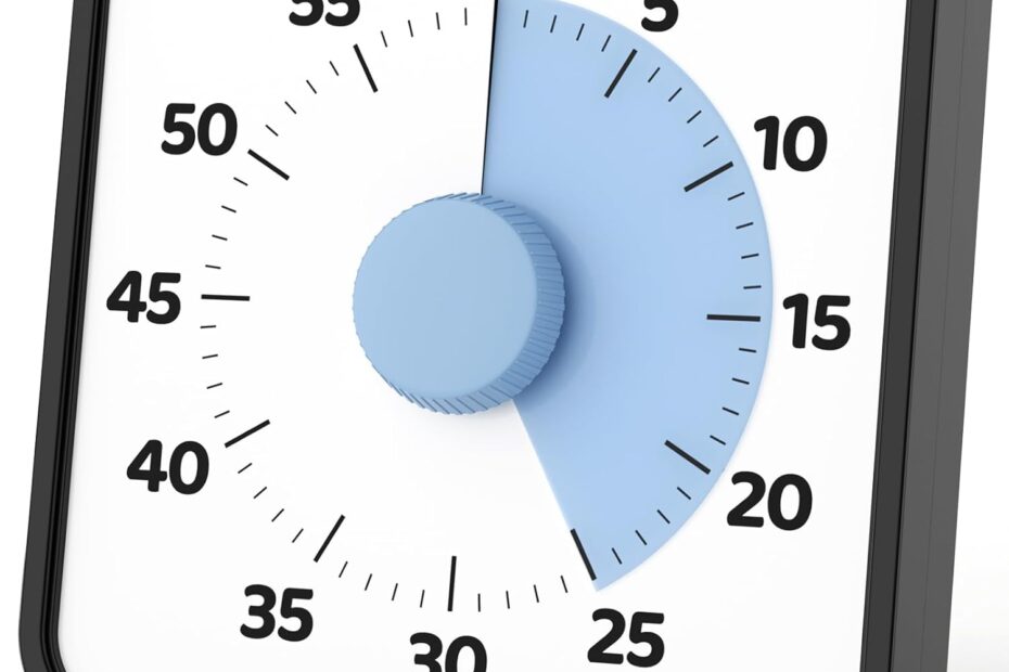 Boost Productivity with the LIORQUE 60 Minute Visual Timer: Perfect for Kids and Adults!