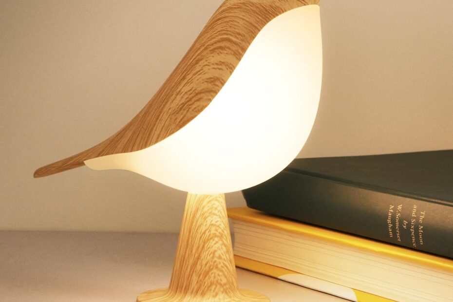 Charming Touch: The Cute Bird Cordless Desk Lamp for Kids' Rooms