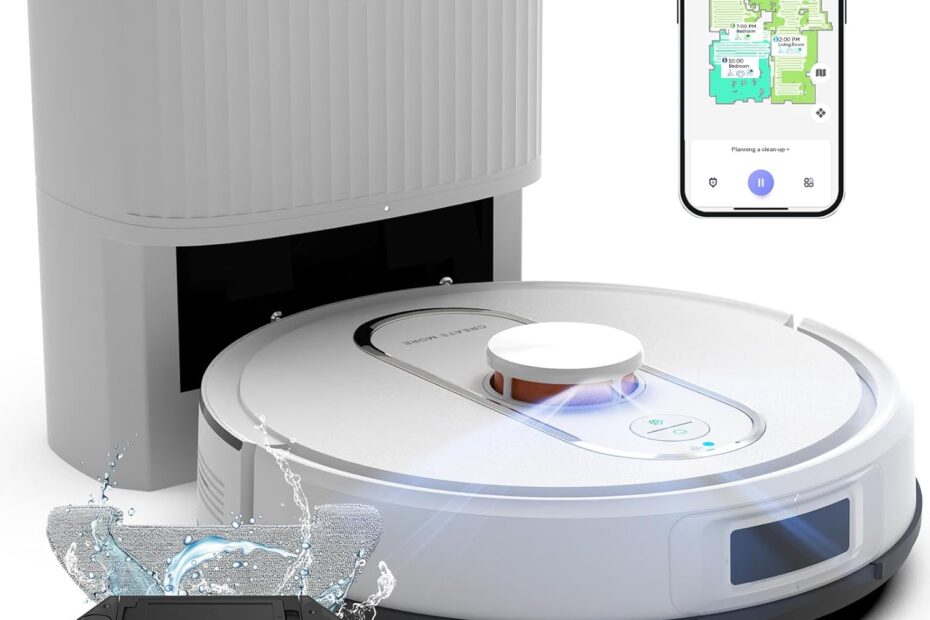 Effortless Cleaning: Bagotte's Self-Emptying Robot Vacuum & Mop Review