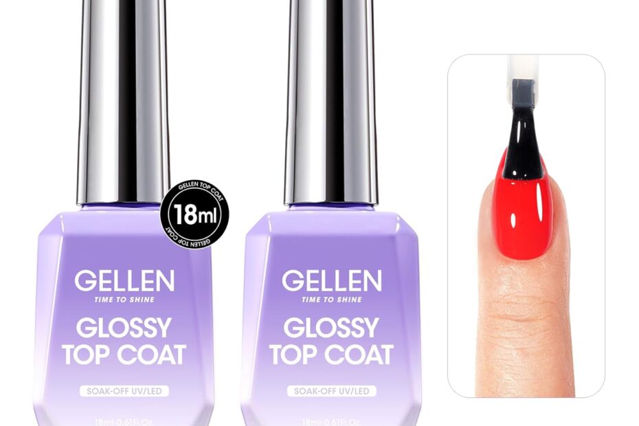 Elevate Your Nails: GELLEN No Wipe Gel Top Coat Review!