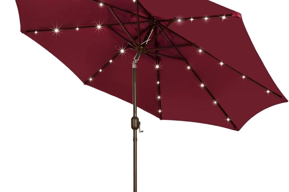 Elevate Your Outdoor Experience: Blissun 9 ft Solar Umbrella Review