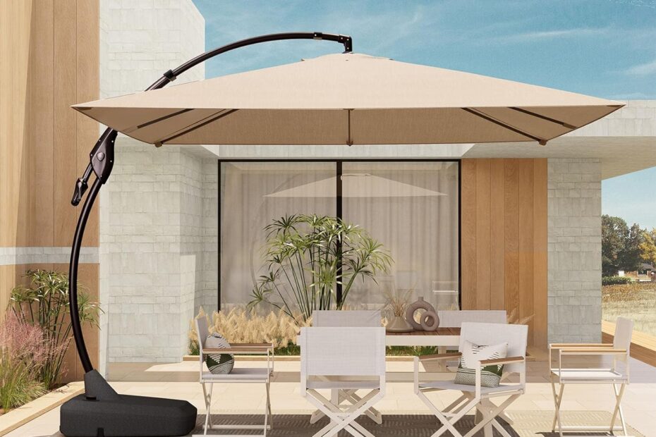 Elevate Your Outdoor Space: Grand Patio 10x10 FT Cantilever Umbrella Review