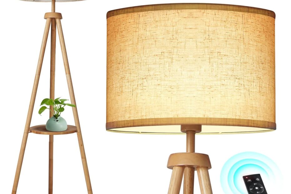 Elevate Your Space: OUTON Mid Century Wood Tripod Floor Lamp Review