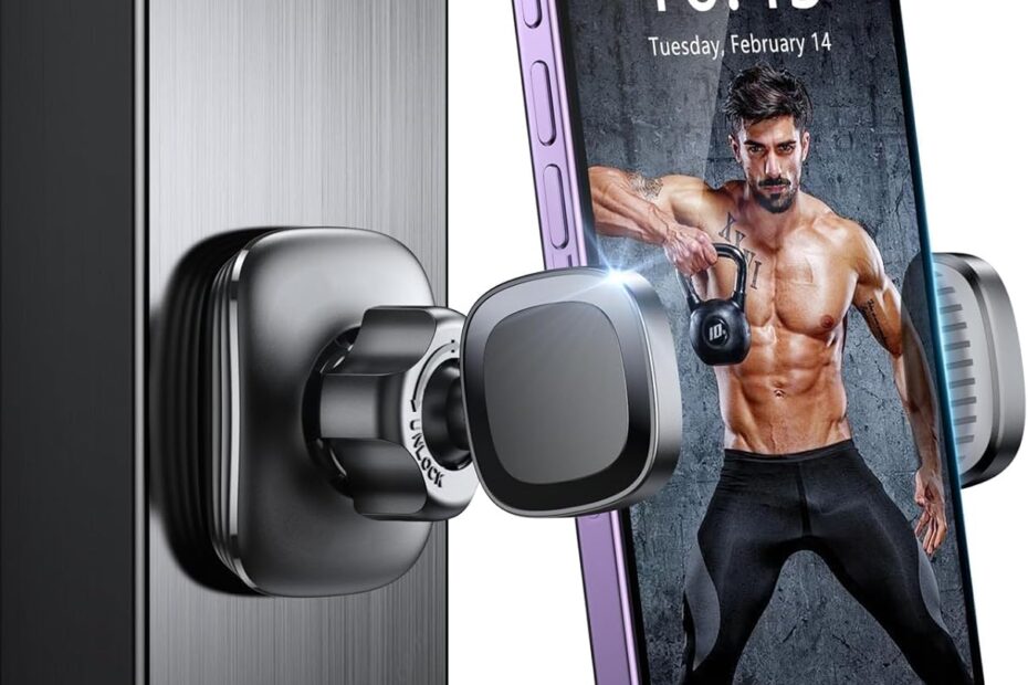 Elevate Your Workout: The Ultimate Magnetic Phone Holder for Gym & Golf Cart!