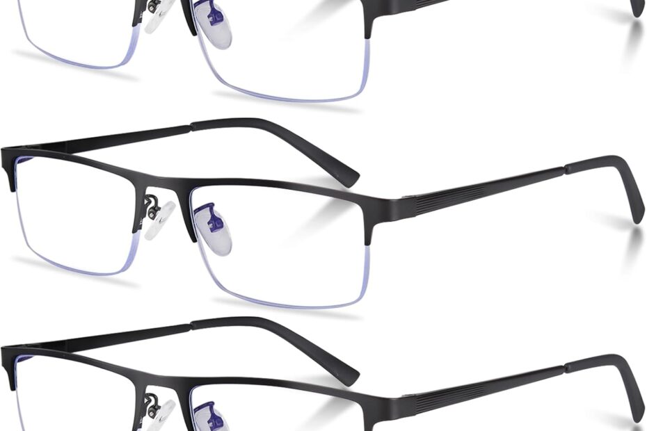 Enhance Your Vision: The Top 3-Pack of Blue Light Blocking Reading Glasses for Men