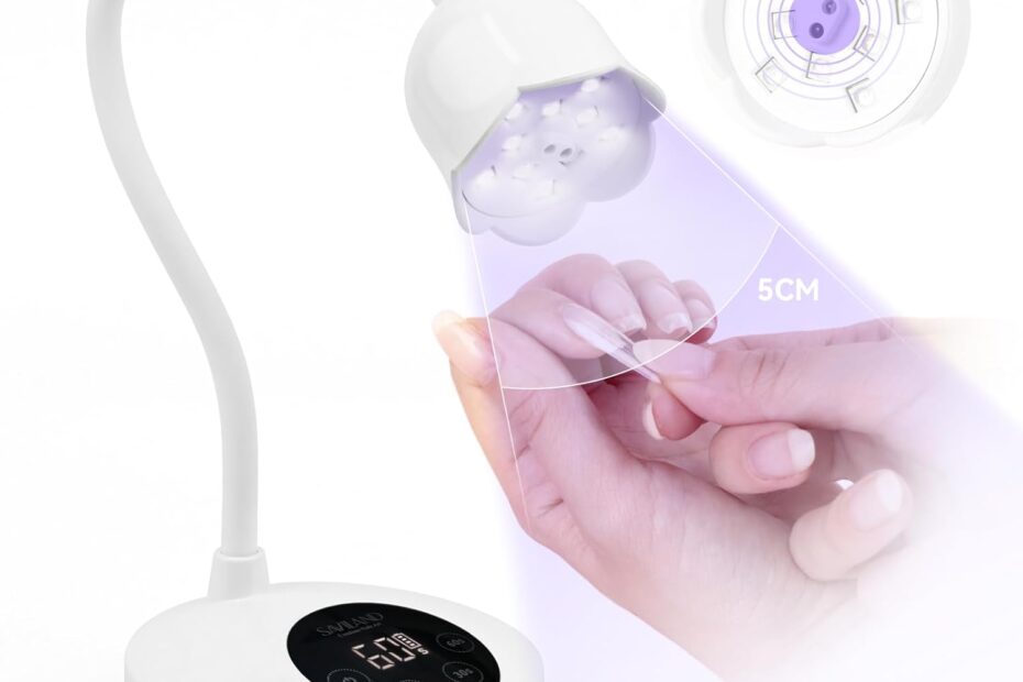 Get Salon-Quality Nails at Home with SAVILAND's Cordless UV Nail Lamp!