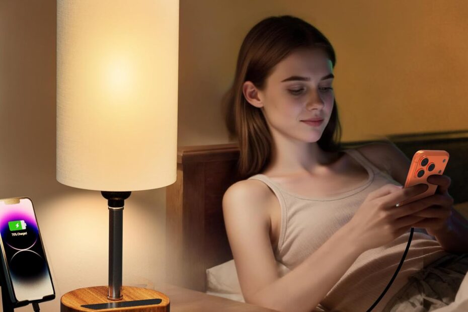 Illuminate and Charge: The Ultimate Bedside Lamp with USB Ports!