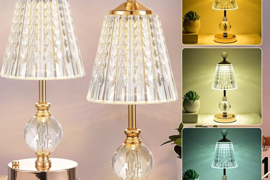 Illuminate Any Space: Review of the 2Pack Crystal Cordless Touch Lamp