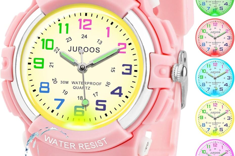 Illuminate Learning: Juboos Kids Watch with Colorful Night Lights for Timely Adventures