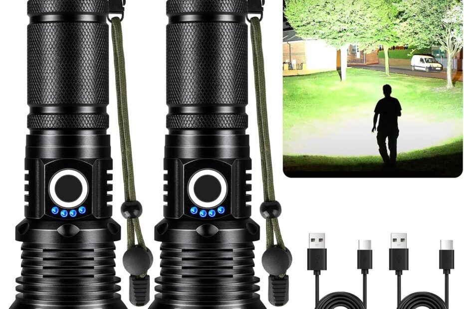 Illuminate Your Adventures: A Review of KINGCAESAR's 90,000 Lumen Rechargeable Flashlights