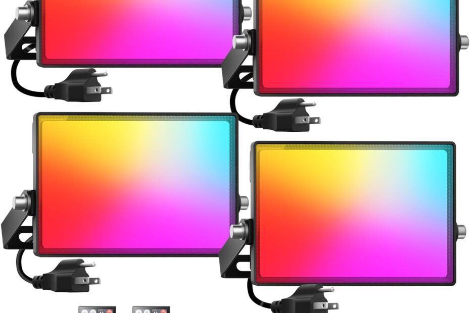 Illuminate Your Events: Review of the Onforu 100W RGBW Color Changing Floodlights