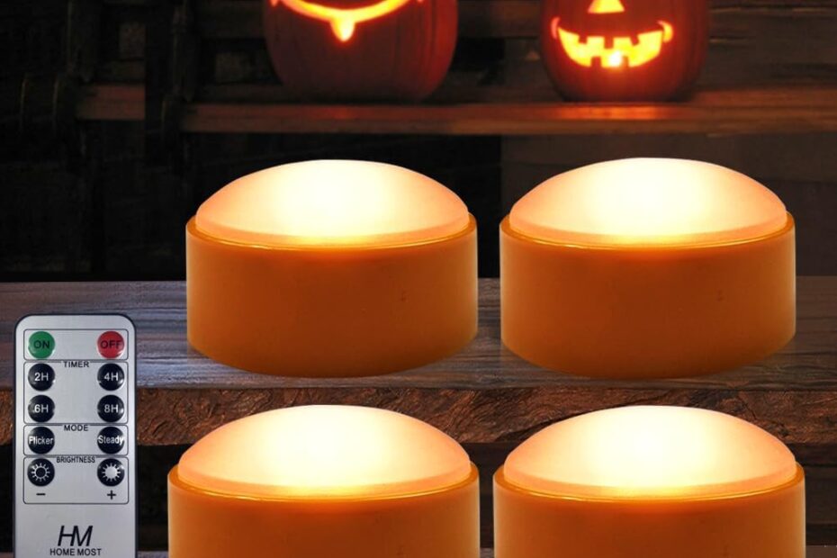 Illuminate Your Halloween: 4-Pack LED Pumpkin Lights Review