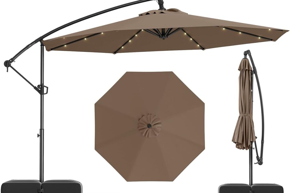 Illuminate Your Outdoor Experience: The Tangkula 10ft Solar LED Patio Umbrella Review
