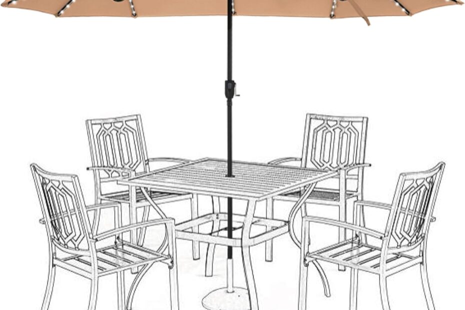 Illuminate Your Outdoors: HERA'S PALACE 13ft Patio Umbrella Review