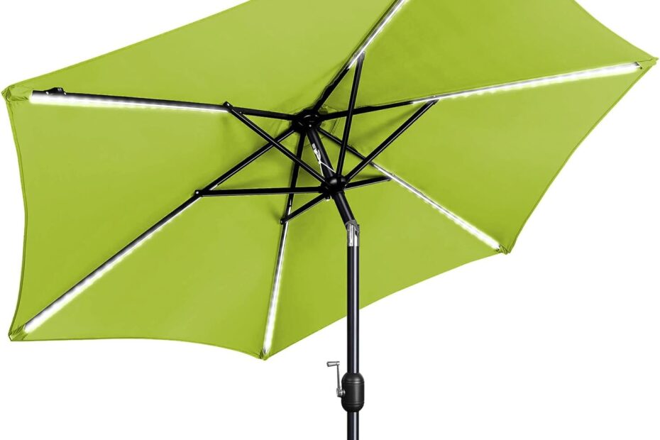 Illuminate Your Outdoors: The FRUITEAM 7.5ft Solar Patio Umbrella Review