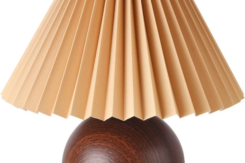 Illuminate Your Space: A Review of the KUNJOULAM Small Pleated Table Lamp