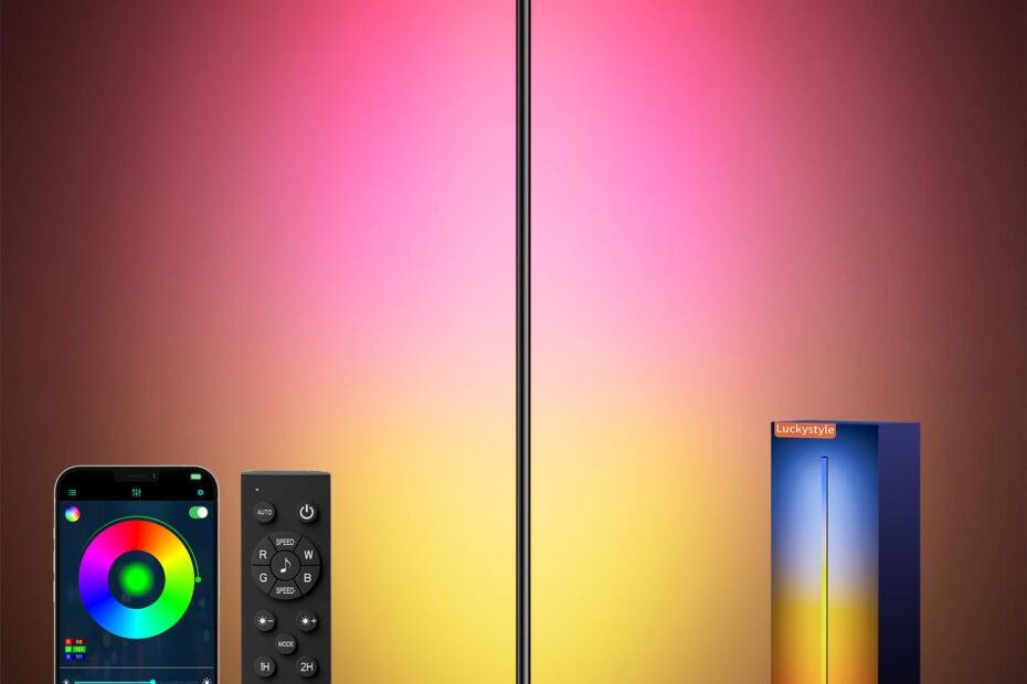 Illuminate Your Space: A Review of the Luckystyle Smart RGB Corner Floor Lamp