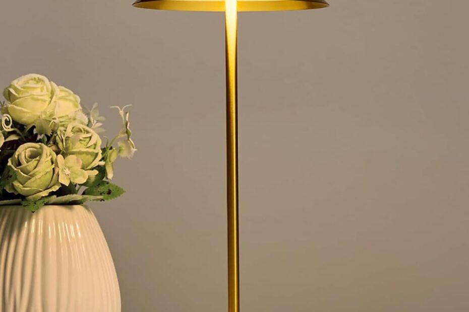Illuminate Your Space: Bojim Gold Cordless Table Lamp Review