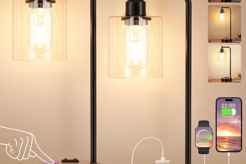 Illuminate Your Space: Explore the Best Industrial Touch Table Lamps for Your Bedroom!