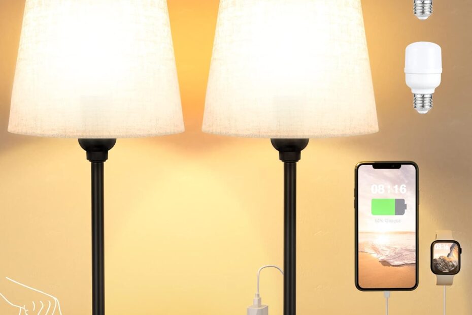 Illuminate Your Space: Review of Mini Bedside Lamps with USB and Dimmable Touch