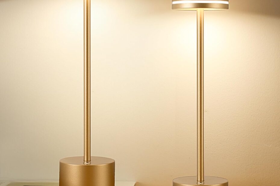 Illuminate Your Space: Review of the 2 Pack LED Cordless Table Lamp in Rose Gold