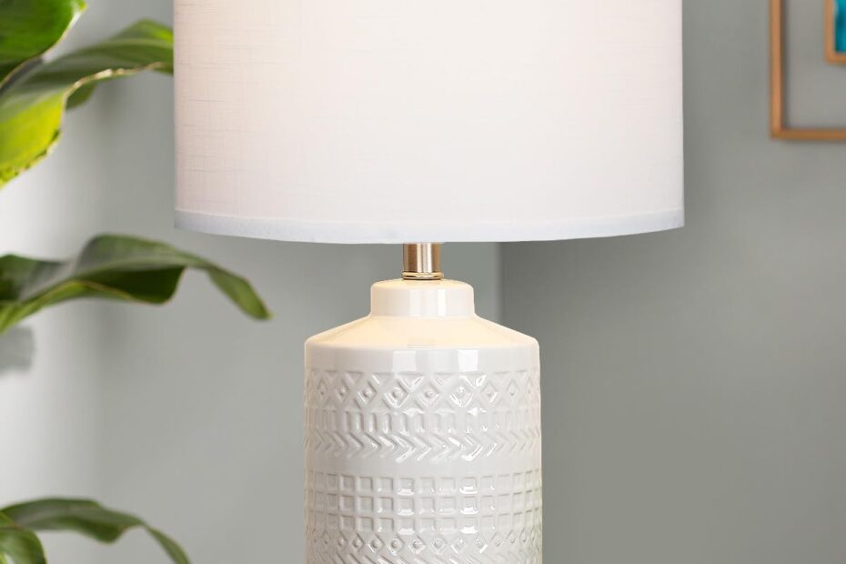 Illuminate Your Space: Review of the 24.5" Dimmable Ceramic Table Lamp