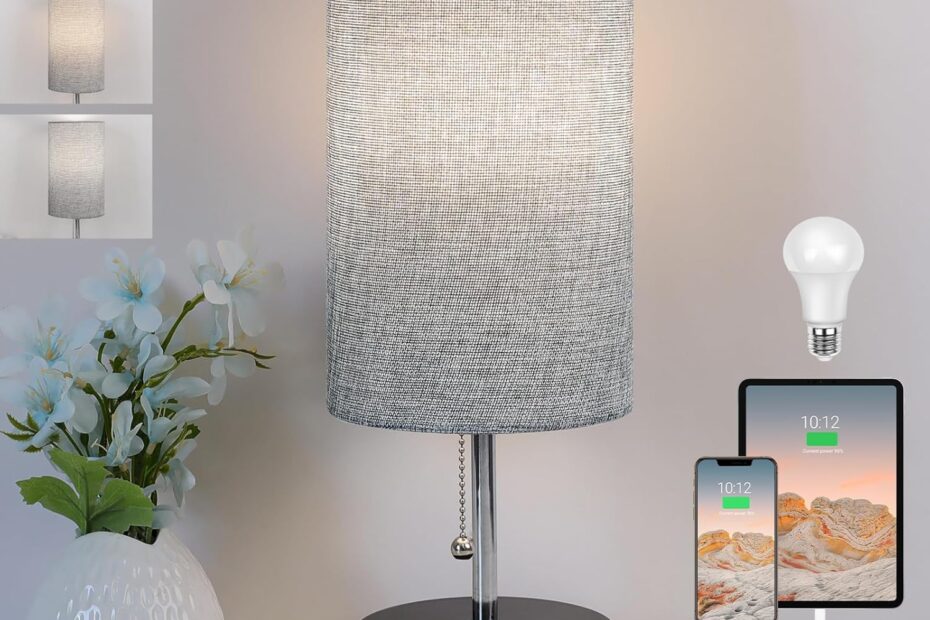 Illuminate Your Space: Review of the 3-Color Temperature Bedside Lamp with USB Ports