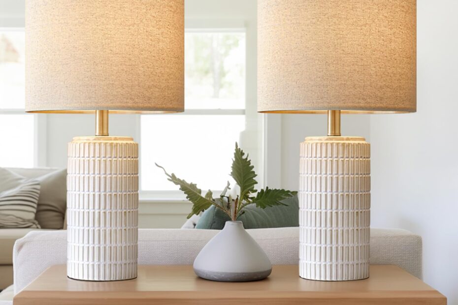 Illuminate Your Space: Review of the PoKat 23" Modern Ceramic Table Lamp Set