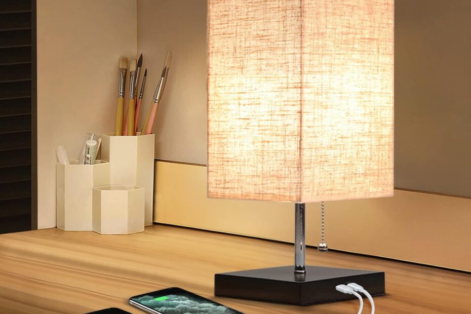 Illuminate Your Space: Review of the Siljoy Modern Bedside Table Lamp with USB Charging Ports
