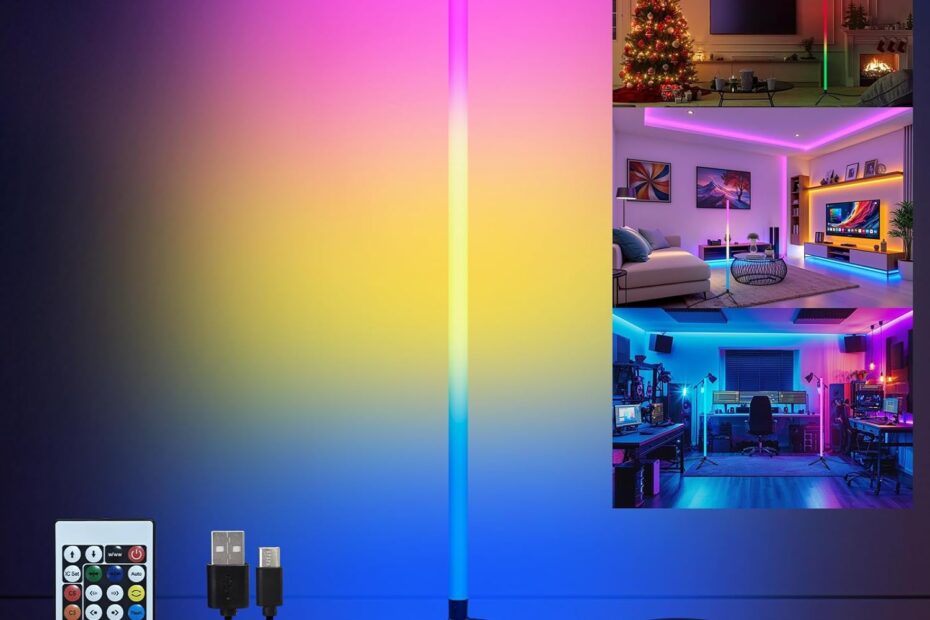 Illuminate Your Space: Review of the Smart RGB Corner Floor Lamp with Music Sync