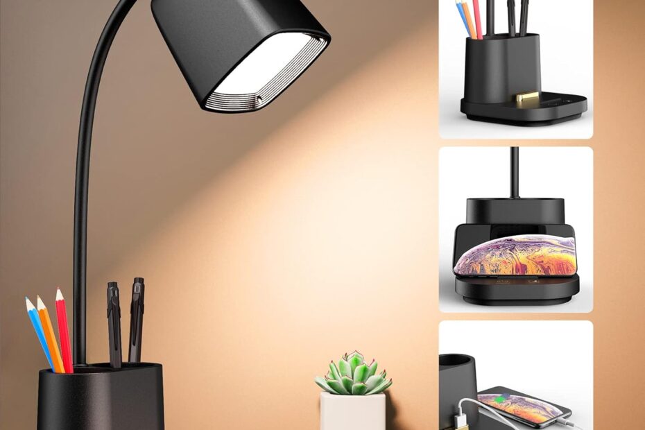 Illuminate Your Space: The Ultimate LED Desk Lamp with USB Charging & Touch Control