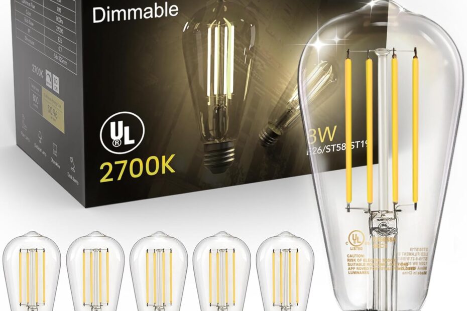 Illuminate Your Space: TJOY Vintage LED Light Bulbs Review & Recommendations