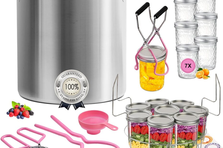 Master Canning Made Easy: The Ultimate 21.5QT Water Bath Canner Starter Kit