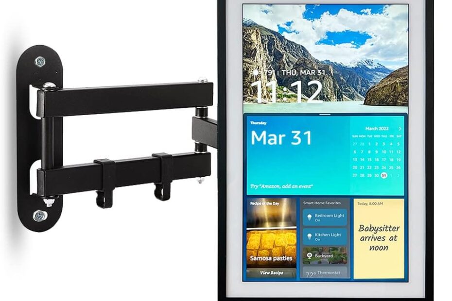 Maximize Your Echo Show 15 & 21 Experience: The Must-Have AutoSonic Adjustable Wall Mount