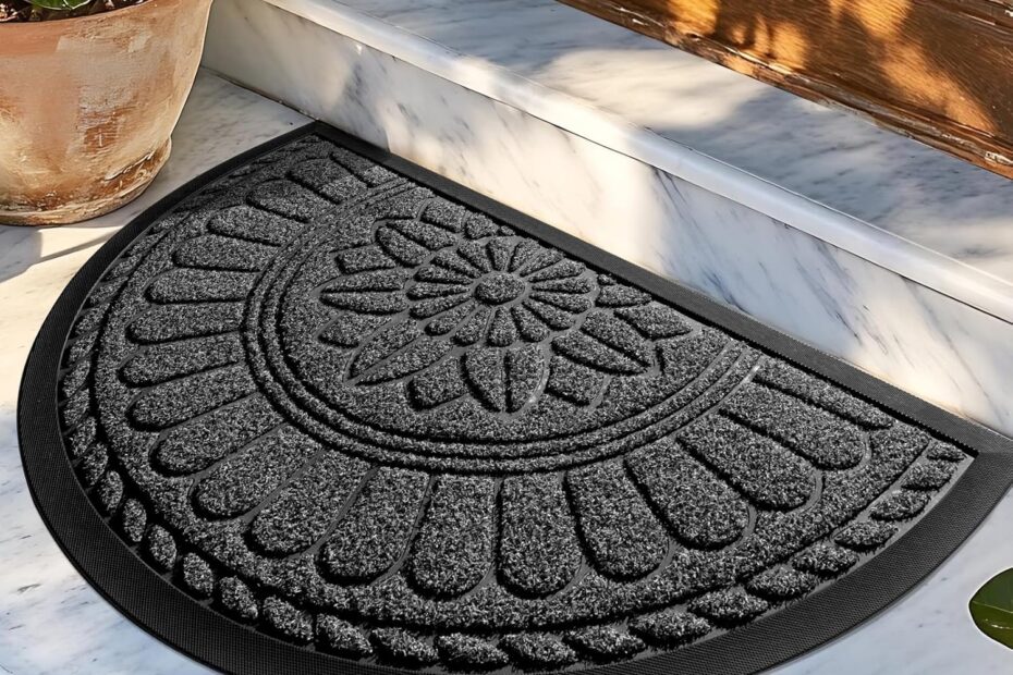 Mibao Half Round Door Mat: The Ultimate Slip-Resistant Solution for Your Entryway!