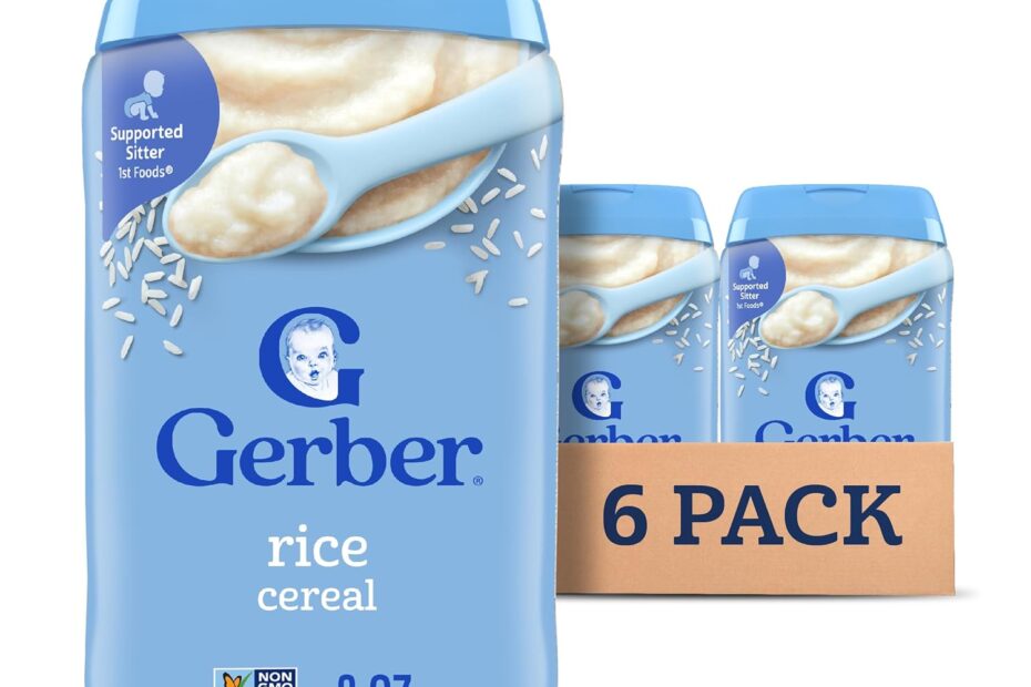 Nourish Your Little One: Review of Gerber Stage 1 Baby Rice Cereal