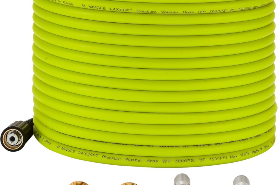 Revitalize Your Cleaning: M MINGLE 50 FT Pressure Washer Hose Review