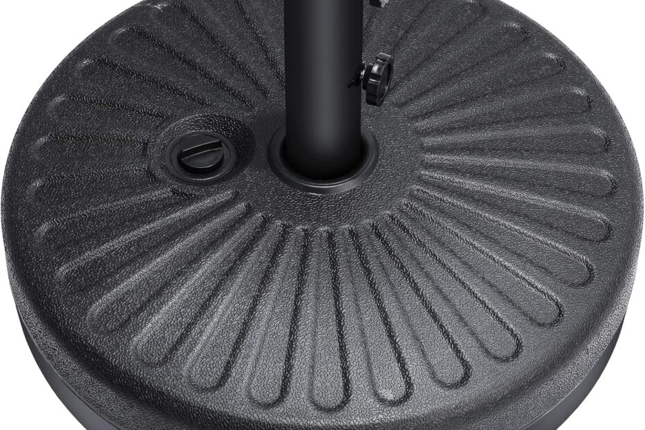 Secure Your Shade: Review of the HOMSHADE 80lbs Heavy Duty Patio Umbrella Stand