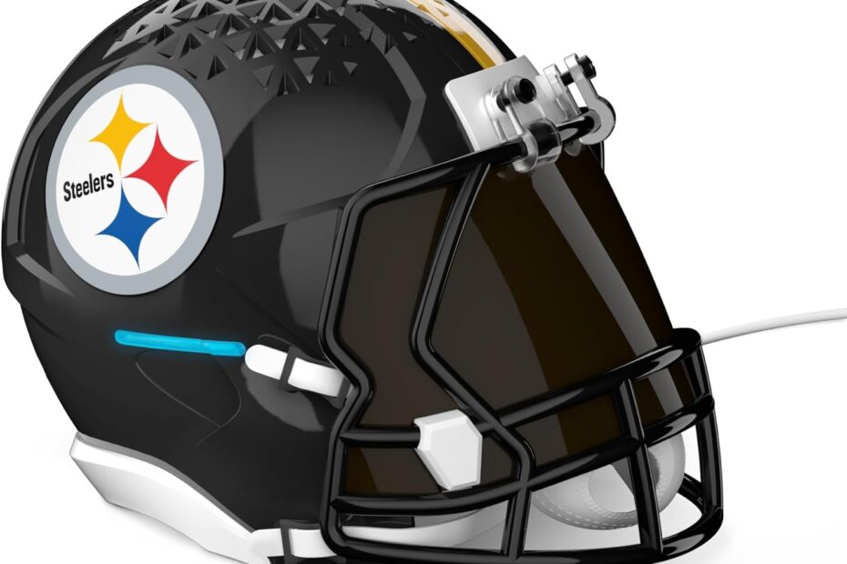 Show Off Your Steelers Spirit: NFL Pittsburgh Steelers Helmet Stand for Echo Dot!