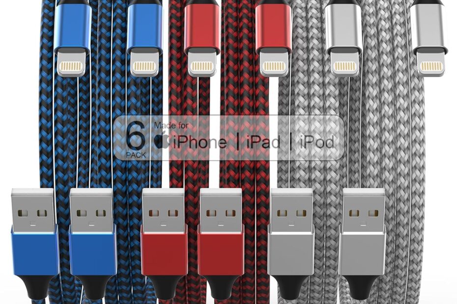 Stay Charged: Review of Apple MFi Certified 6-Pack Nylon Braided Lightning Cables