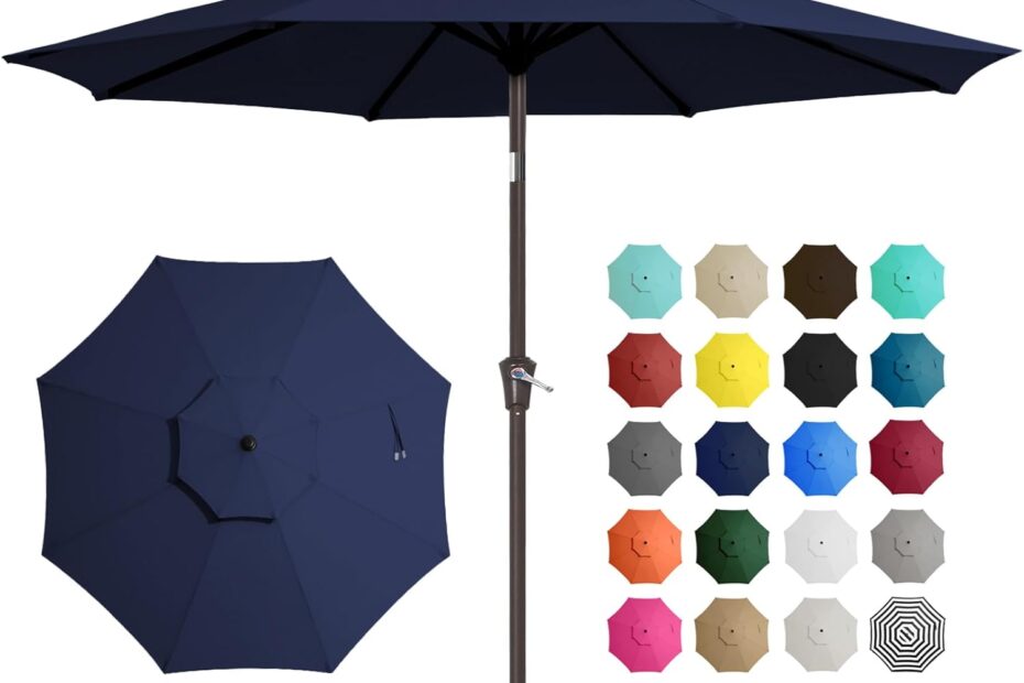 Stay Cool in Style: JEAREY 9 ft Patio Umbrella Review