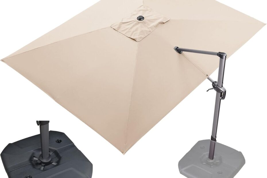 Stay Cool in Style: PURPLE LEAF 9' x 11.5' Cantilever Umbrella Review